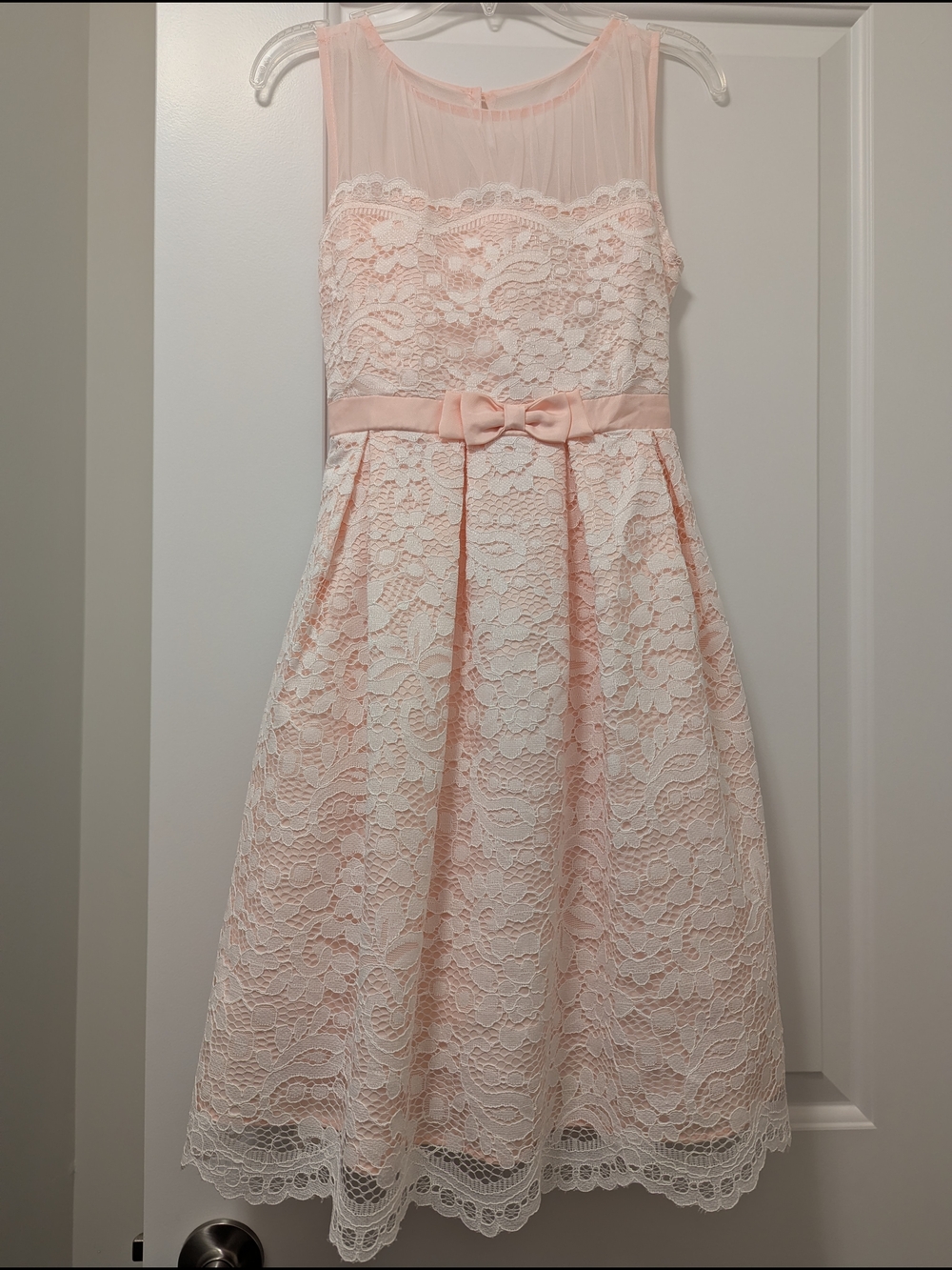 2/$50 Jona Michelle Girls Pink Lace Party Dress – Size 10